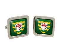 Cufflinks Quadrati In Scatola Di Cromo County Donegal (Irlanda)