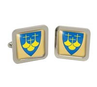 Cufflinks Quadrati In Scatola Di Cromo Møre Og Romsdal (Norvegia)