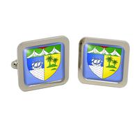 Cufflinks Quadrati In Scatola Di Cromo Saint-Denis Réunion (Francia)