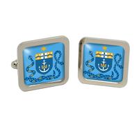 Cufflinks Quadrati In Scatola Di Cromo, Sydney, Australia