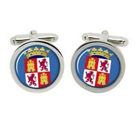 Cufflinks Rotondi In Scatola Castiglia E León (Spagna)