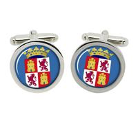 Cufflinks Rotondi In Scatola Castiglia E León (Spagna)
