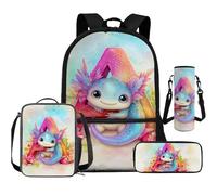 Cugasmaru Grazioso set di zaino e borsa per il pranzo per ragazze asilo e scuola zaino leggero, Dinosauro a, Zaino per bambini