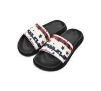 Cugasmaru Sandali per bambini con bandiera americana, antiscivolo, estivi, casual, per la doccia, Stelle Bandiera Usa, 39 1/3 EU