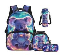 Cugasmaru Zaini per bambini Zaini per bambini Zaino per la scuola e borsa per il pranzo 4 in 1, Koala., Zaino per bambini