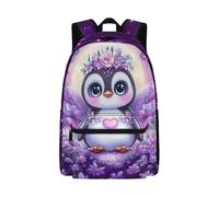 Cugasmaru Zaini per bambini Zaino da scuola per ragazze Zaino leggero per ragazza Bookbag Bambino Prescolare Primaria Borsa per libri, Principessa pinguino, Zaino per bambini