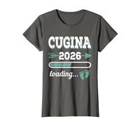 CUGINA 2026 Loading Regalo Divertente cugine maggiori Maglietta, Donna, Asfalto, S