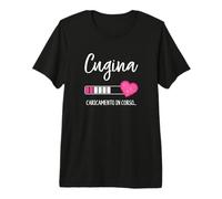 Cugina Caricamento Loading Cuore Annuncio Futura Cugina Maglietta Premium