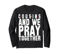 Cugini e preghiamo Insieme cristiani Uomini Donne cristiani cristiani Maglia a Manica