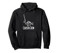 Cugino Crew Whimsy Pesca Amo Famiglia Lago Vacanza Felpa con Cappuccio