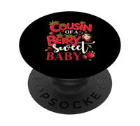 Cugino Di Una Bacca Dolce Uno Fragola Bambino Primo Compleanno PopSockets PopGrip Adesivo
