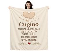 Cugino Speriamo che ogni volta che ti coccoli con questa coperta ti ricordi quanto ti vogliamo bene Coperte Regalo per Cugini Uomini Ragazzi Promemoria per il compleanno del cugino Regalo di Natale