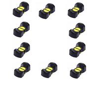 CuiCanfla 10 Fader Caps,Console Mixer Slider Control Manopola Tocco Sensibile Slider Inserimento Albero, Compatibile con la maggior parte dei mixer e controller DJ, Giallo