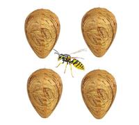 CuiCanfla 4 pz - Nido di vespe, esche, impermeabile, trappola per vespe artificiali da appendere, impermeabile, esche di nido di vespe, per case e giardini all'aperto, utilizzato per respingere le