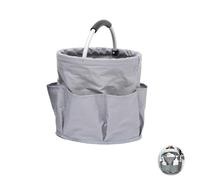 CuiCanfla Scatola portaoggetti pieghevole, organizer per la pulizia, 17 l, autoportante, borsa per attrezzi da giardino, 1 scomparto principale con 6 tasche esterne, per riporre la casa, shopping,