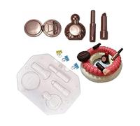 CUICUI Nuova Custodia Cosmetica 3D Stampo per Cioccolato Riutilizzabile Strumenti per Il Trucco Fai-da-Te Stampo per Caramelle Stampo per Pasta di Zucchero Strumenti per Decorare La Torta