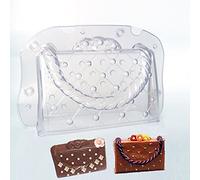CUICUI Stampo per Cioccolato in Plastica Fai da Te 3D Torta Fatta A Mano Borsa da Donna Stampo per Cioccolato Borsa in Policarbonato Caramella Fondente Strumenti per Decorare Stampi
