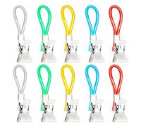 CUIDAKJ 10 Pezzi Ganci per Asciugamani,Appendi Asciugamani Cucina,Clip per Asciugamano Colorato, Clip per Appendere Cucina,per Panni da Cucina Sono Adatte per Case Cucine Armadi e Bagni (5 Colori)