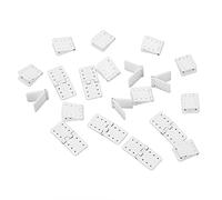 Cuifati 40PCS RC Pinned Hinges, Parti in Plastica per Ala di Modello di | Cerniera per aereo RC con materiale plastico, per collegamento alettone ad ala fissa, leggera e comoda da usare