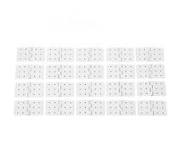 Cuifati 40PCS RC Pinned Hinges, Parti in Plastica per Ala di Modello di | Cerniera per aereo RC con materiale plastico, per collegamento alettone ad ala fissa, leggera e comoda da usare