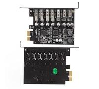 Cuifati 7 Porta USB 3.2 Scheda di Espansione PCI Express per Vittorie 11 10 8 7 Linux, Adattatore Controller PCIE USB GEN1 5GBPS, File di Accesso Rapido, Film, Foto, Musica