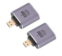 Cuifati 8K Mini DisplayPort Adapter DisplayPort, Mini DP a Adattatore HD, 8K 60Hz, 4K 120Hz HD Resolutions 48Gbps Larghezza di Banda per Laptop, PC, Giochi, Monitoraggio, TV 2 Pacchetto