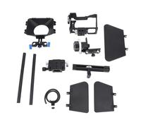 Cuifati A6300 Camera Cage Kit con Follow Focus e Matte Box, Lega di | Gabbia per fotocamera con follow focus, scatola opaca per il controllo della luce, corpo in lega di alluminio per la
