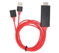 Cuifati Adattatore Cavo HDTV 1080P per IOS e, Interfaccia Multimediale HD Connettore Schermo per Sincronizzazione AV Digitale, Compatibile con IOS 8.0 o Versioni Successive, Condivisione di Film e