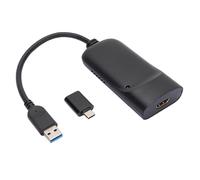 Cuifati Adattatore da USB 3.0 a 2K, Trasmissione Dati Super Veloce con Uscita Audio Indipendente e Ingresso Microfono, Supporta le modalità Specchio Estese Principali per Display a