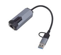 Cuifati Adattatore da USB C a Ethernet Adattatore di Rete Ethernet USB C da 2,5 Gbps con Guscio in Alluminio per OS X OS 3 4 5