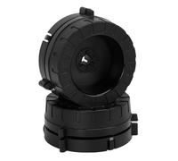 Cuifati Adattatore Hub NAB Bloccabile per Registratore a Nastro da Bobina a Bobina da 1/4", Coppia di Basi in Plastica Ad Alta concentricità Rotazionale per Studer Akai B67, vestibilità Precisa e