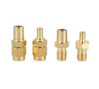 Cuifati Adattatore RF a 4 Tipi, Kit di connettori RF Ampia Applicazione: Adatto per antenne/adattatori per Dab, Adattatore RF Adattatore SMA 4 Tipi a connettore SMB Set