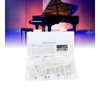 Cuifati Adesivi a Chiave Luminosa per Pianoforte, Etichette per Pianoforti per Pianoforte a Grandezza Naturale, Facile da Installare Senza Attaccare, Protegge da Graffi e Polveri con (BLACK)
