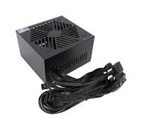 Cuifati Alimentazione ATX Ad Alta Efficienza da 600 W con Controllo Termico Intelligente e Protezioni Multiple per 10, Nera, Netta Autonoma, Piena Tensione Attiva, Lega di Alluminio