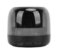 Cuifati Altoparlante Bluetooth Portatile, Altoparlante Audio HiFi Wireless, Luce RGB Vibrante, Subwoofer, Mini per Viaggi All'aperto, Feste in Casa, Idee (BLACK)