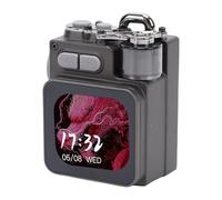 Cuifati Altoparlante Bluetooth Portatile con Touch Screen, Mini Altoparlante da Viaggio Robusto da Esterno, Look Fantastico in Metallo, Suono HD Forte per Viaggi, Casa, Doccia, Feste