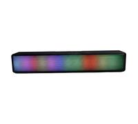 Cuifati Altoparlante Bluetooth RGB, Altoparlanti da Barra per Computer Wireless Bluetooth 5.1, Soundbar con Batteria e Alimentazione USB con Doppio Driver da 5 W per PC Desktop Laptop