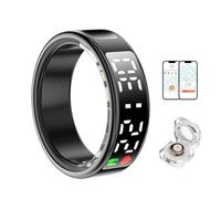 Cuifati Anello Intelligente, Anello per Monitoraggio della Salute con Display Multifunzione, Monitoraggio del Fitness Anello Contapassi per Monitoraggio della Frequenza Cardiaca del (12)