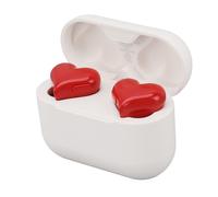 Cuifati Auricolari Wireless per Ragazze a Forma di Cuore Rosso, Auricolari Bluetooth 5.3 Creativi con Custodia di Ricarica, Stereo HiFi con Cancellazione del Rumore, Regalo Carino per il Suo