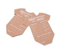 Cuifati Biglietti di Previsione del Bambino, Carta Kraft 20 -stcs Design Affascinante Spesso Multifunzionale Easy Usando le Carte Consigli per la Doccia per il Compleanno