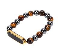 Cuifati Bracciale Intelligente con Perline di Cristallo, Fitness Tracker Impermeabile IP68 con Promemoria Chiamate, 100 modalità di attività per Donne e Uomini (d'oro)