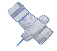 Cuifati Cambiatrice per Pannolini per Bambini, Conservabile Pignolo Bagnato Pieghevole per Pannolini Leggero Che Cambia il Tappetino Lavabile per Viaggi Esterni (BLUE)
