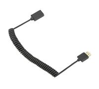 Cuifati Cavo di Prolunga da Maschio a Femmina 4K 60Hz, 1,8M a Spirale | Cavo prolunga con PVC e metallo, per TV, computer, laptop, set top box, monitor e proiettore