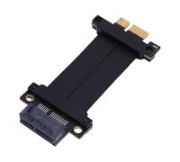 Cuifati Cavo di Riser PCIE 4.0 X1, Cavo di Riser Estensione GPU Gen 4 GPU 180 ° Speed, Cavo Riser per Estensione della Scheda Grafica per M.2 WiFi Filo Scheda Audio USB (10 cm)