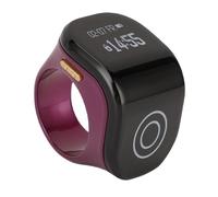 Cuifati Contatore Ad Anello Intelligente, Display LCD Trasparente Contatore Ad Anello con Controllo Tattile, Tattile Intelligente Regolabile per il Conteggio 'inventario degli (PURPLE)