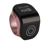 Cuifati Contatore Ad Anello Intelligente, Display LCD Trasparente Contatore Ad Anello con Controllo Tattile, Tattile Intelligente Regolabile per il Conteggio 'inventario degli (Oro rosa)