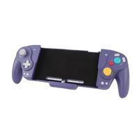 Cuifati Controller Wireless per SwitchOLED, Joystick Monopezzo per modalità Portatile con Vibrazione Turbo Regolabile, Macro Programmabile, Luce RGB (PURPLE)