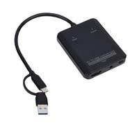 Cuifati Convertitore da VHS A Digitale, Scheda di Acquisizione Video USB con Doppie Interfacce USB A e C per Lettori DVD VCR, Conversione da AV Analogico A Digitale A Multimediale