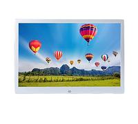 Cuifati Cornice Digitale, Cornice Digitale Intelligente da 12 Pollici Elettronica con Touch Screen HD 1280x800, con Memoria da 16 GB e Slot per Scheda SD (Spina europea)