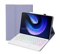 Cuifati Custodia con Tastiera per Mi Pad 6 6 Pro 11 Pollici 2023, Custodia per Tablet con Tastiera Retroilluminata Magnetica Staccabile, Copertura Protettiva Pieghevole Antigraffio per